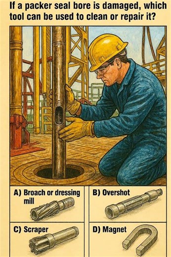 Repairing a Damaged Packer Seal Bore Q39 #DrillingHSE #WellIntervention #WorkoverRig #Slickline