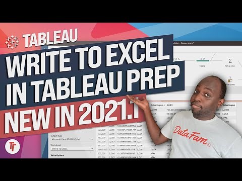 Write to Excel in Tableau Prep : New in Tableau 2021.1