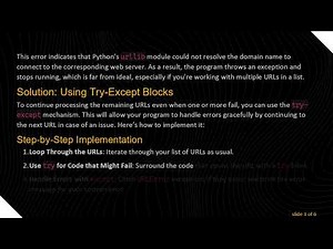 How to Handle urlopen error [Errno 11001] getaddrinfo failed in Python