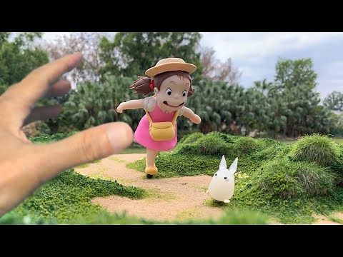 【Found Totoro!】Diorama of 'My Neighbor Totoro'、A scene from Studio Ghibli's Hayao Miyazaki film