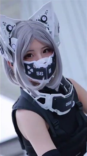 Cyberpunk Mask That Turns You Into a Sci-Fi Character 👾 #Shorts