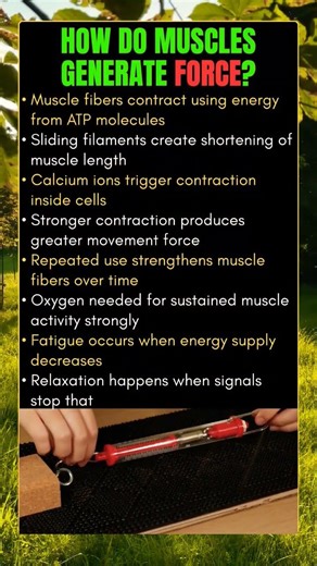 How do muscles generate force? #facts