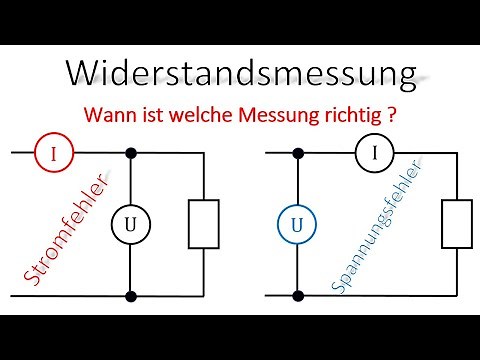 Stromfehler- und Spannungsfehlerschaltung / Widerstand messen / Messwertkorrektur / Elektrotechnik
