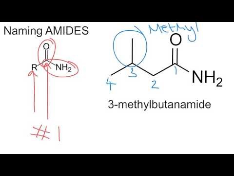 Naming AMIDES for A level Chemistry