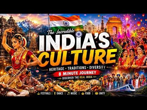 India's Culture in 8 Minutes 🇮🇳 | Incredible Heritage, Traditions & Diversity