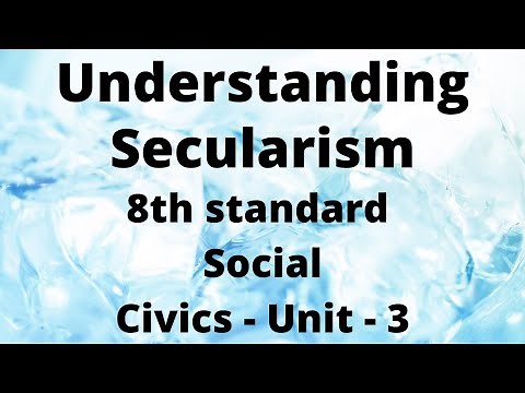 Understanding secularism | 8th standard Social | Civics - Unit - 3 | Samacheer new syllabus