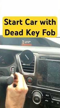 Trick to Start your Car with a dead Key Fob (no Battery) #car #key