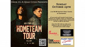 9K views · 24 reactions | Check out our awesome promotions and events for October! We're especially excited about the HomeTeam Tour concert that is going to benefit YouthHope! | Chick-fil-A Davenport | Facebook