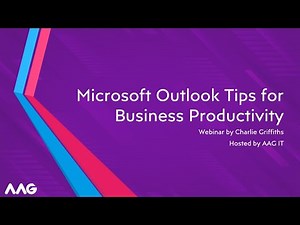 Webinar: Microsoft Outlook Pro Tips & Tricks