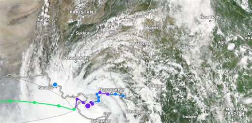 Deep depression over Arabian Sea intensifies into cyclone Asna: PMD