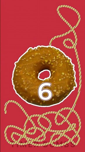 10 Second Real Donut Timer Bomb | Orange Topping #shorts #donut #countdown