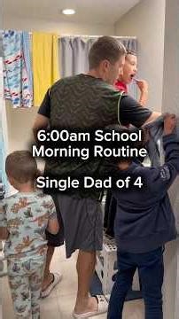 6:00am School Morning Routine - Single Dad of 4
