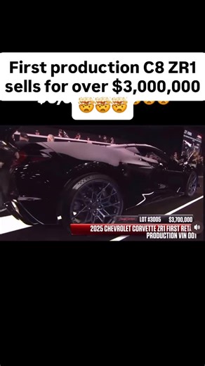 Corvette Club on Instagram: "The very first VIN number 1 C8 ZR1 got sold at the Barret Jackson for $3,000,000! #c8corvette #corvettestingray #corvettelifestyle #corvettelife #chevycorvette #corvettez06 #corvettezr1 #corvetteclub #corvettefans #corvetteracing #corvettenation"