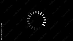 Animated of circle loading icon .Wheel loading animation video, Loading spinning, load wheel animation. Download waiting. loading progress bar loading animation for website,