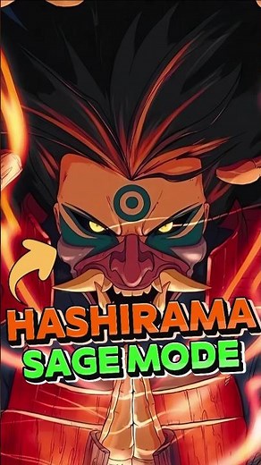 How Powerful Is Hashirama Senju with Sage Mode #shorts #naruto