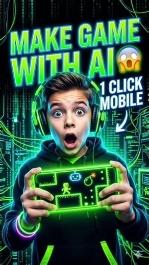 How to Make Games with AI in Mobile (1 Click 😱 No Coding Game Tutorial)