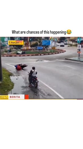 mayur🤍 on Instagram: "The X post shares a 2022 viral video from Malaysian news agency Bernama showing over a dozen motorcycles crashing in quick succession on a rain-slicked road due to an oil spill at a busy intersection, emphasizing the chain-reaction hazard. With a humorous caption questioning the odds, it quickly amassed 118k views and 848 likes, sparking 13 replies mostly speculating on oil or diesel as the culprit, a frequent cause of such accidents per road safety data. As a repost by cu