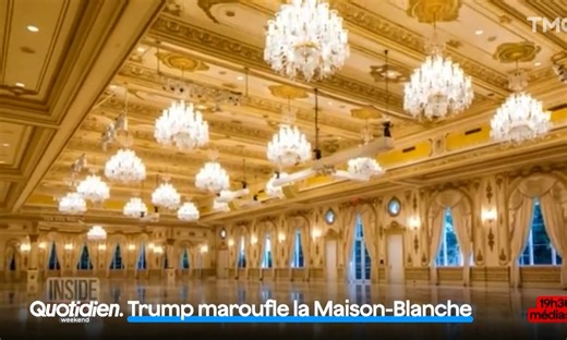 Quand Donald Trump transforme la Maison-Blanche en salle de bal bling-bling