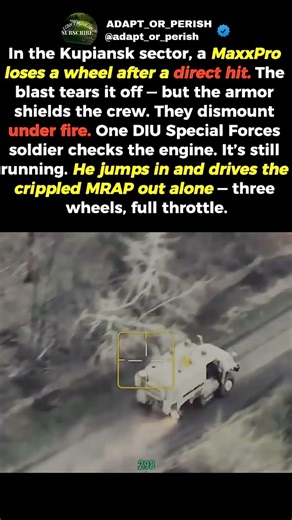 One Wheel Gone — He Still Drove It Out Under Fire #shorts