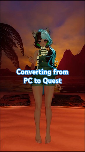 How to convert you model from PC to Quest using VRCQuesttools #unity #vrchat #vrc