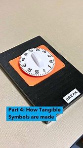 5.1K views · 82 reactions | In Part 3 we covered how we decide the corresponding #TangibleSymbol for each word, and today we’re showing you exactly how we make them. Check out how the word “break” or the term “I need a break” is made with a kitchen timer. In Part 5, we’ll show you the symbols in action in our classrooms! ✨ | Perkins School for the Blind | Facebook
