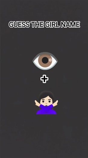 GUESS THE GIRL NAME BY EMOJI #puzzle#gaming