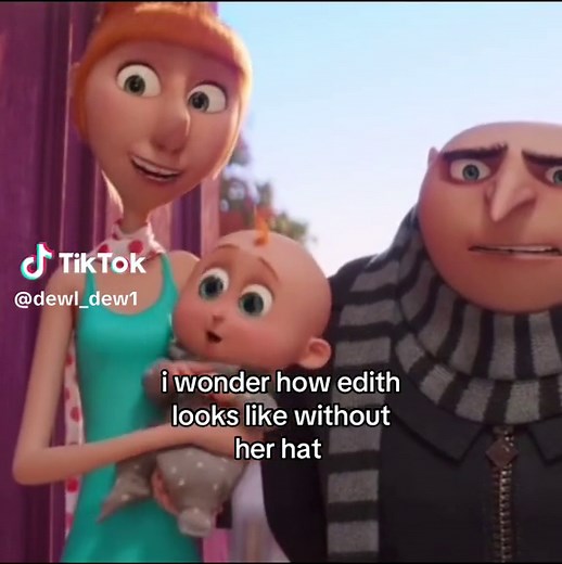 Curious About Edith: Revealing Her Look Without the Hat! #DespicableMe #FYP