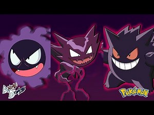 DRAWING GASTLY, HAUNTER & GENGAR (Curse, Confuse Ray, Night Shade) | POKEMON