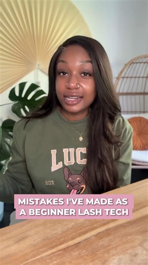 Detroit Lash Tech on Instagram: "Painful mistakes I’ve made as a beginner lash tech 🫣 the struggle used to be so real but look as how far I’ve come 🥹 #lashtechproblems #beginnerlashtech"