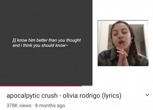 my fave original song by olivia rodrigo 😭 #fyp #music #oliviarodrigo #apocolypticcrush