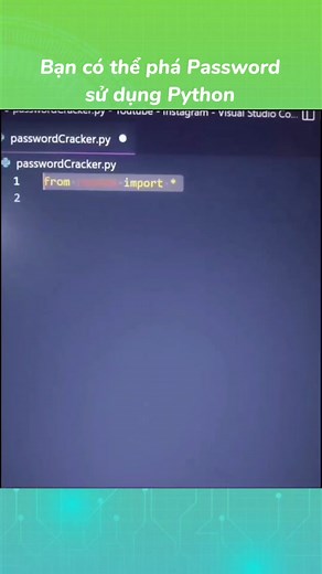 Phá Password bằng Python - Cách lập trình hacker lập trình