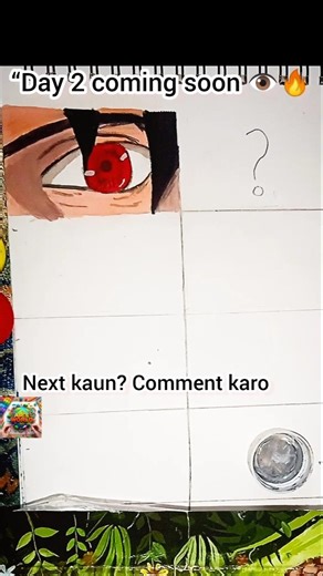 Anime Eye Challenge 👀 Day 1| #animedrawing#anime#drawing#eyes #sharingan#trending
