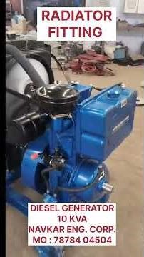 DIESEL GENERATOR WITH RADIATOR FITTING