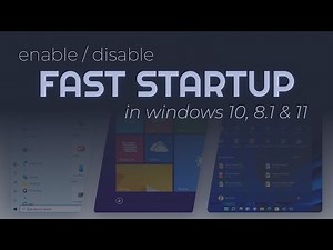 How to Enable/Disable FastBoot (Fast StartUP) in Windows 10/11/8.1