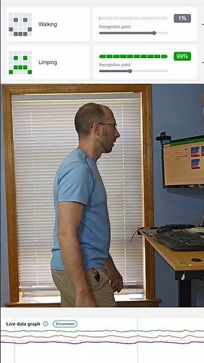 AI for physical therapy: automatic limp detection | science project with ‪@microbit_edu‬