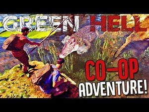 Surviving Deadly Caiman Attacks TOGETHER! - Green Hell Multiplayer Co-op Gameplay Part 1