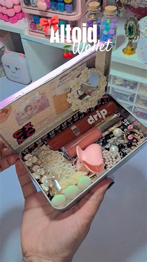 🍒 Diy ALTOID Wallete🎀|*Pinterest Inspired* |#diy #craft #altoidswallet #shorts #trending #viral