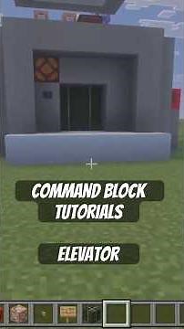 A realistic teleporting elevator using command blocks #minecraft #tutorial #comingsoon