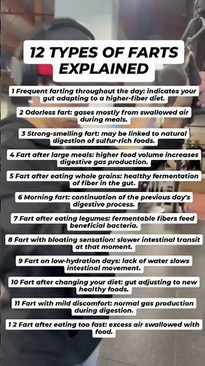 12 Types of Farts Explained - Gut Health Edition #fyp