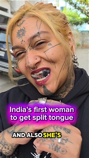 Srikanth D R on Instagram: "Split Tongue – Extreme Body Modification Explained. Would YOU try a split tongue? 👅 Yes or No? @magical_enchantress2311 Split tongue, split tongue procedure, split tongue in India, tongue bifurcation, tongue splitting surgery, split tongue healing, split tongue pain, split tongue risks, body modification, extreme body modification, body mod culture, tattoo lifestyle, piercing trend, alternative lifestyle, viral body modification, split tongue transformation, extreme 