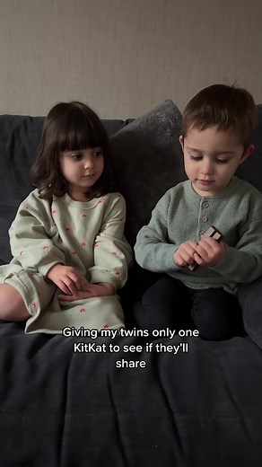 Twin KitKat Challenge with Toddlers | Will They Share?