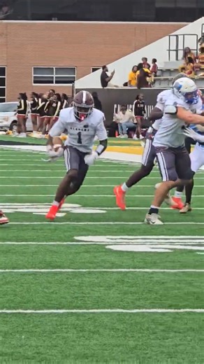 Alabama signee Ce'derian Morgan (Ben Russell) makes a big play in the Alabama-Miss All-Star Game.