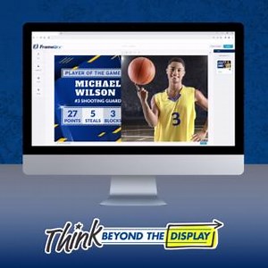 A video display needs impressive content to realize its full impact. #FrameWrx is a content design platform that gives your school access to professionally designed templates that are simple to customize with school colors, mascots and more. You can even adjust your content for social media! www.Daktronics.com/ThinkBeyond #DakSchools #DakClassroom | Daktronics | Facebook