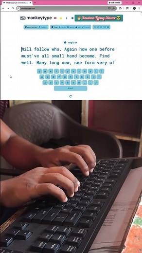 98 WPM Typing Speed | Fast Typing Speed with All Keys Include #fasttyping #raushantypingmaster