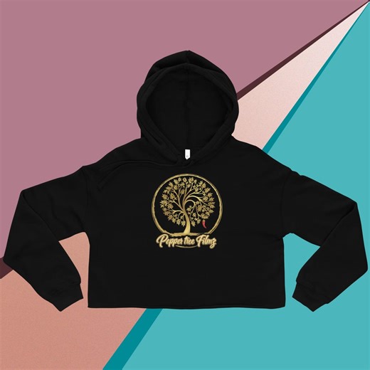 Peppertreetv Graphic Crop Top Hoodie – Fleece Pullover - Etsy