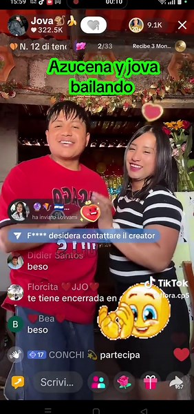 Azucena y jova dando un bailecito #baile #Azucenayjova #peruana🇵🇪 #ecuatoriano