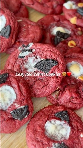 I Upgraded a Cake Mix into Bakery-Style Red Velvet Cookies 🍪