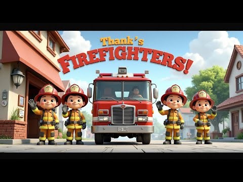 Community Helper Firefighter Song For Kids | Learn about Firefighters | KidsLearn Nursery Rhymes