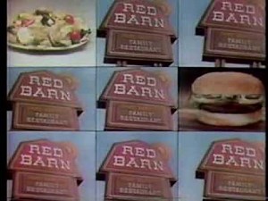 Red Barn Family Restaurants 1979 TV commercial