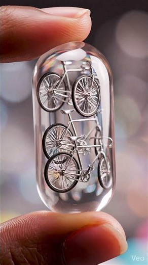 Tiny Cycles Inside Capsule 😍 | AI Video”😱 Curiosity Style
